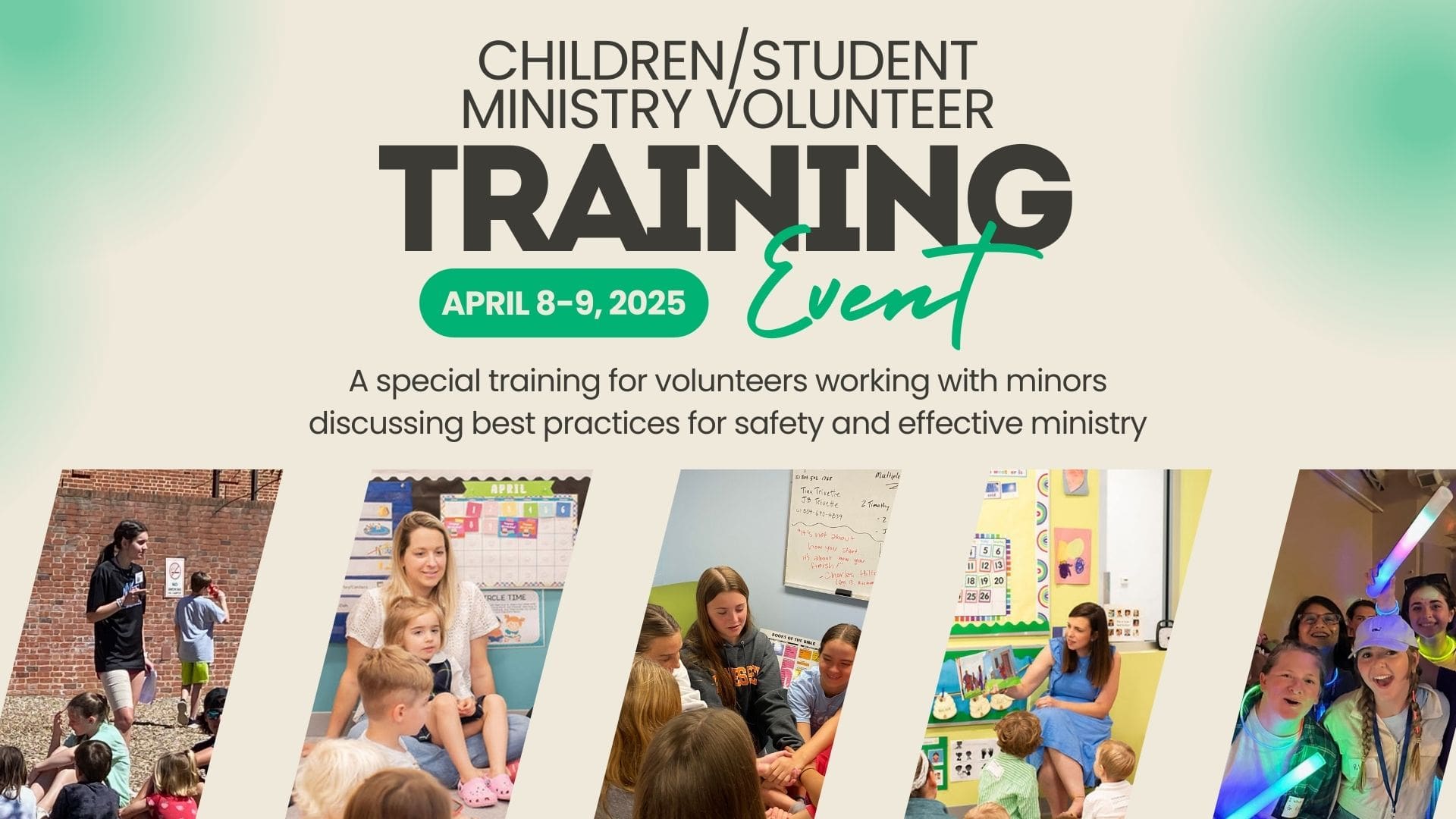Children/Student Ministry Volunteer Training - Second Baptist Church